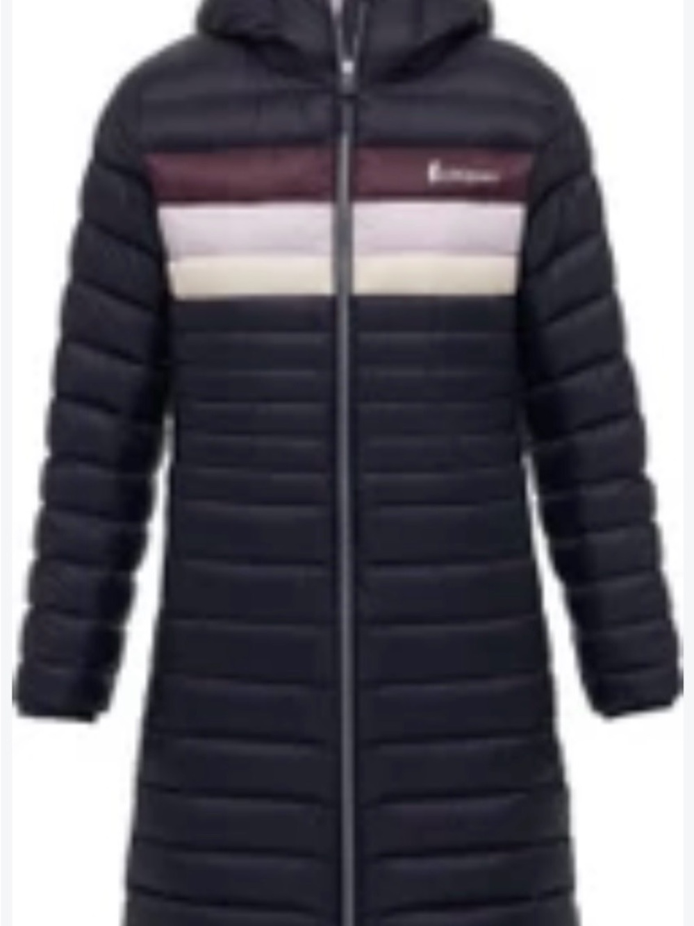 Cotopaxi Fuego Down Parka Jacket Womens Small 800-Fill Colorblock Puffer Coat - Picture 2 of 7